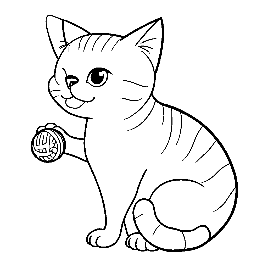 Раскраска «Кошки» для детей 4-5 лет